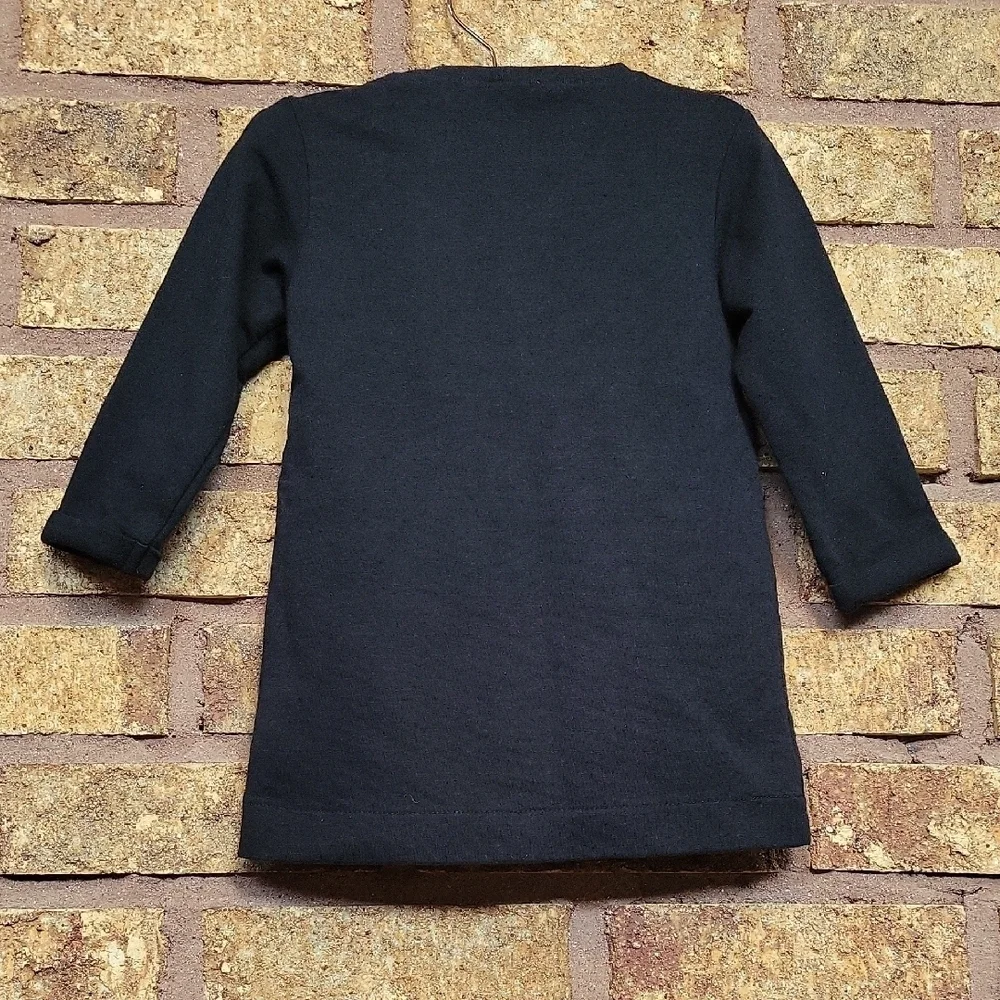 Old Navy Black and Orange 'Boo Crew' Long Sleeve Dress SIZE 18-24 Months
